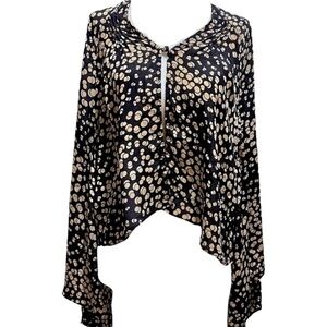 WINTER KATE 100%‎ Vintage Silk Short Dots Jacket